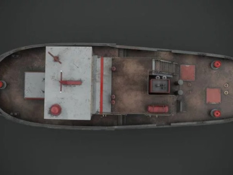 Tug boat 3D 모델