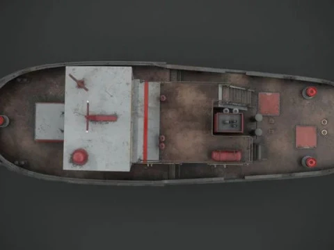 Tug boat 3D Model