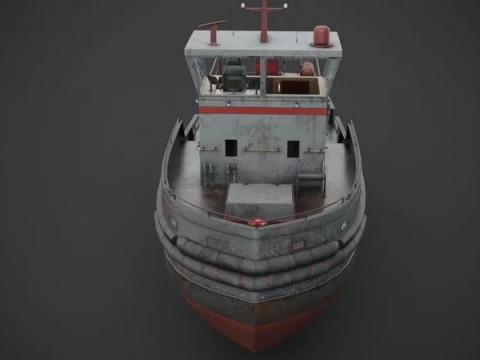 Tug boat 3D 모델