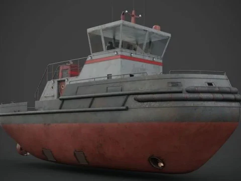 Tug boat 3D Model