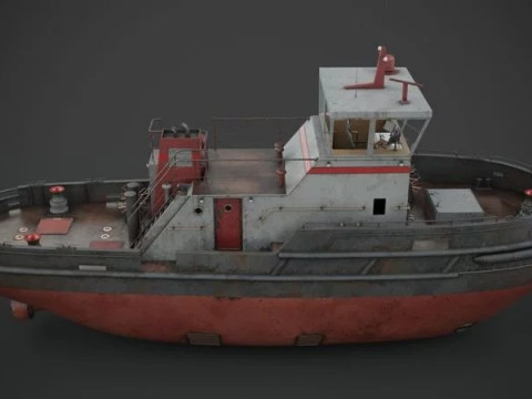 Tug boat 3D 모델