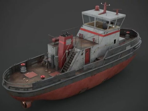 Tug boat 3D 모델