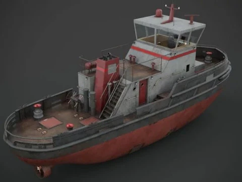Tug boat 3D Model