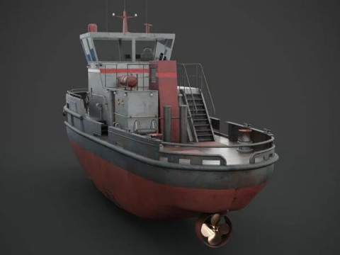Tug boat 3D 모델