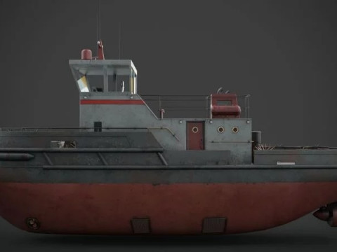 Tug boat 3D 모델