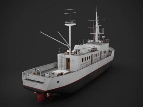 Vecchia nave Modello 3D