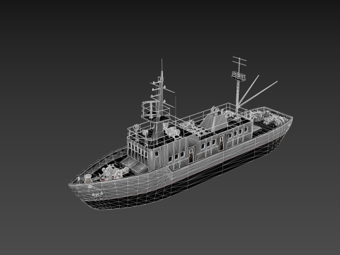 Vecchia nave Modello 3D