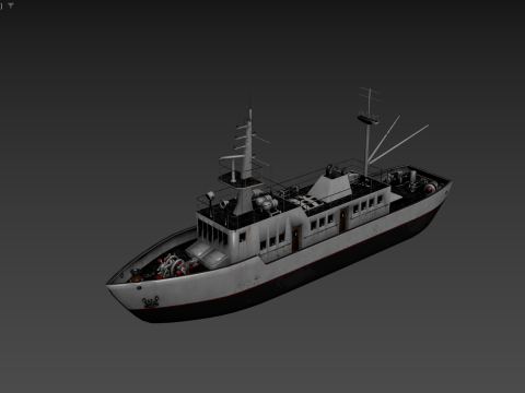 Vecchia nave Modello 3D