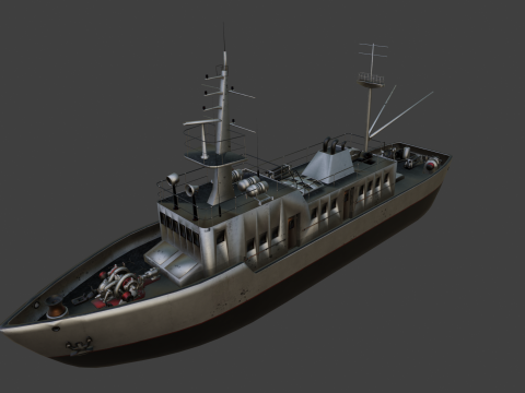 Vecchia nave Modello 3D