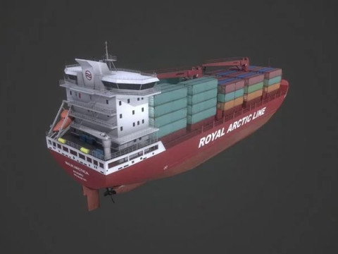 Container Ship Mary Arctica 3D Модель