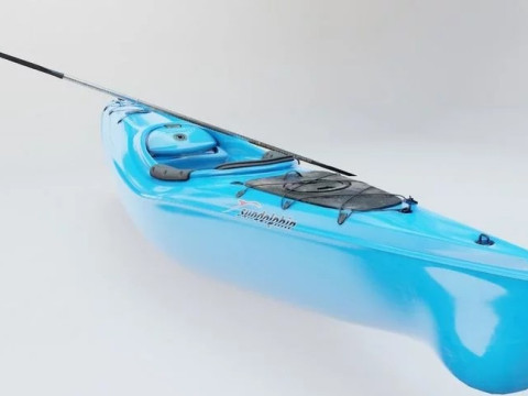 High detailed kayak 3D 模型