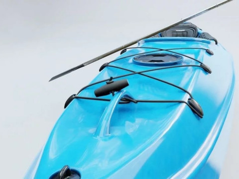 Caiaque altamente detalhado Modelo 3D