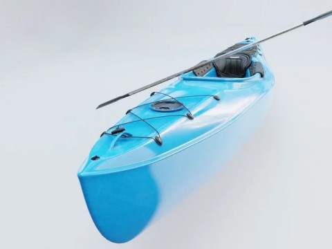 Caiaque altamente detalhado Modelo 3D