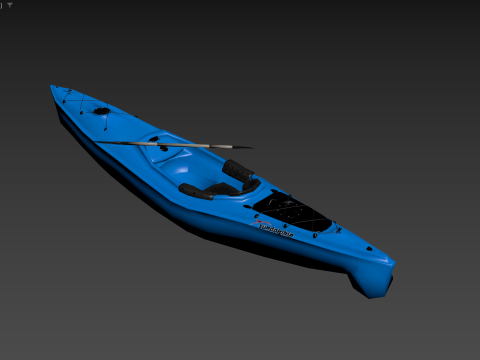 Caiaque altamente detalhado Modelo 3D