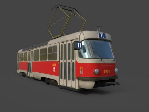 Tram Tatra Modelo 3D