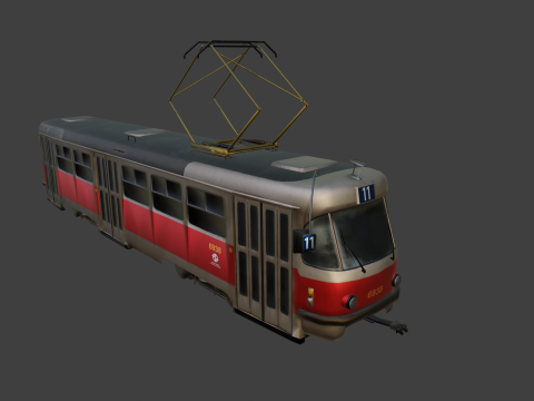 Tram Tatra 3D Model