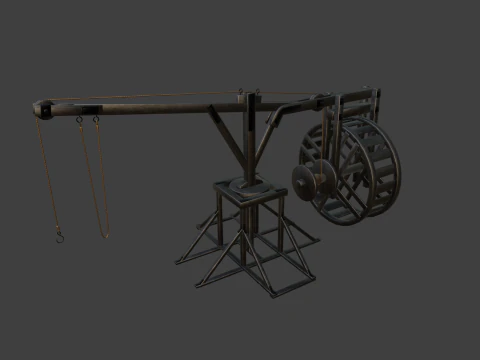 Medieval crane 3D Model