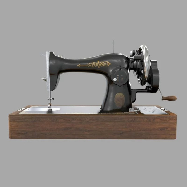 Old Soviet sewing machine Podolsk 2M 3D मॉडल .c4d .max .obj .3ds .fbx .stl .blend