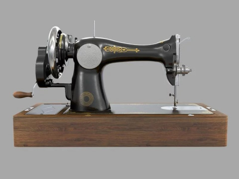 Old Soviet sewing machine Podolsk 2M 3D मॉडल