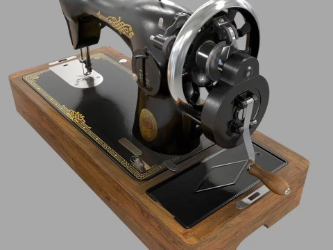 Old Soviet sewing machine Podolsk 2M 3D मॉडल