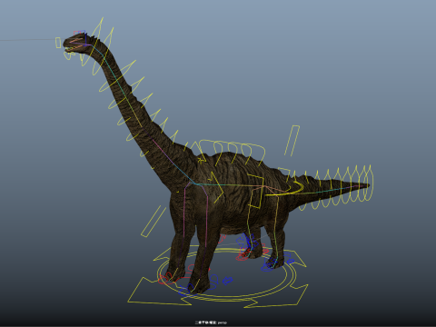 Brontosaurus 3D मॉडल