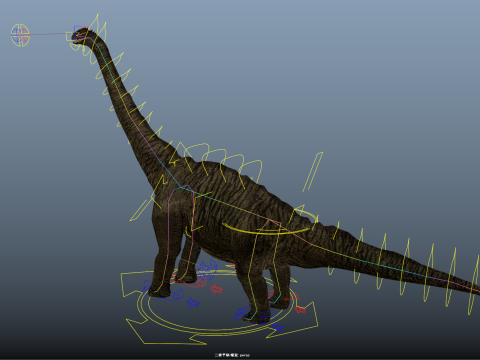 Brontosaurus 3D मॉडल