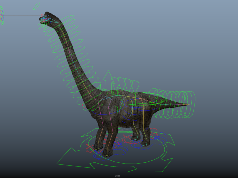 Brachiosaurus Modello 3D