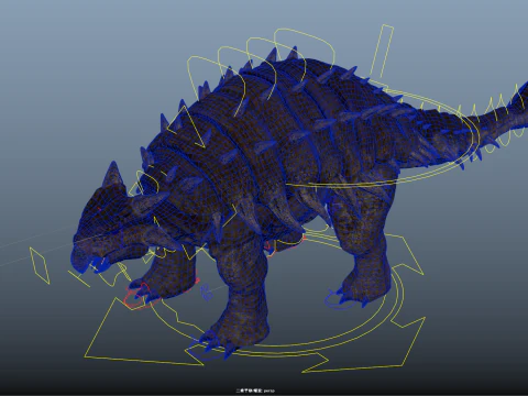 Anchilosauro Modello 3D