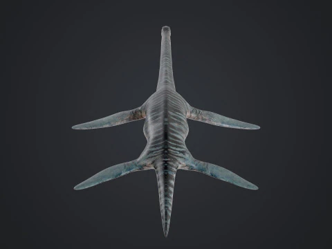 Elasmossauro Modelo 3D
