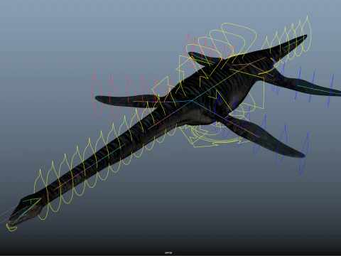 Elasmossauro Modelo 3D