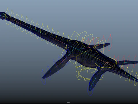 Elasmossauro Modelo 3D
