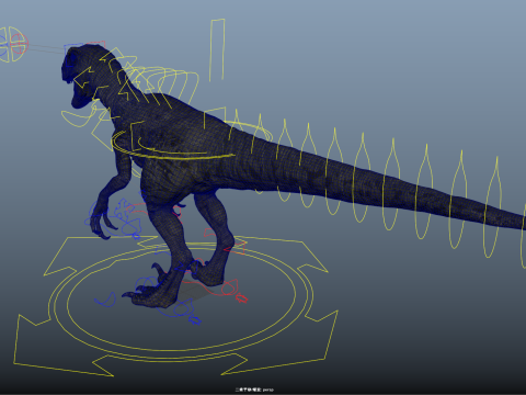 burung pemangsa Model 3D