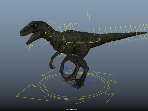 burung pemangsa Model 3D