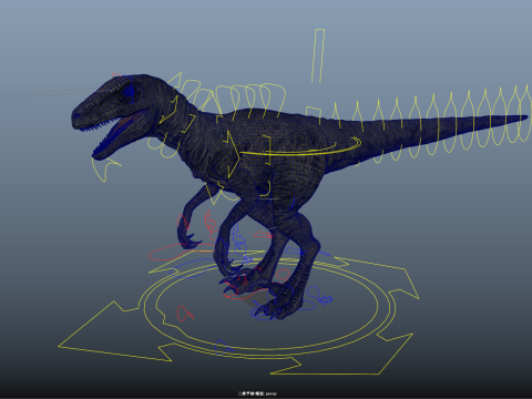 burung pemangsa Model 3D
