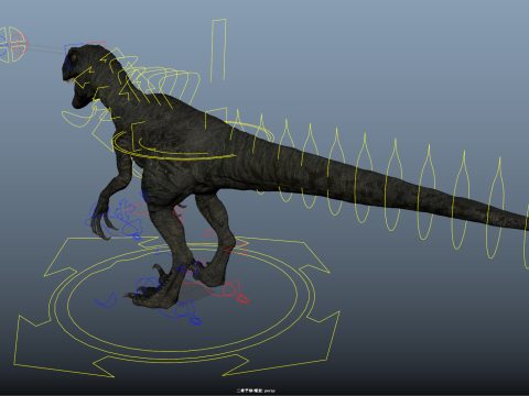 burung pemangsa Model 3D
