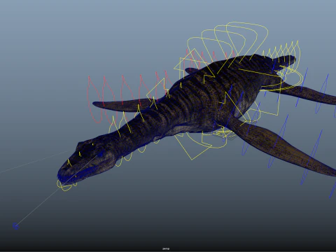 Plesiosauro Modello 3D
