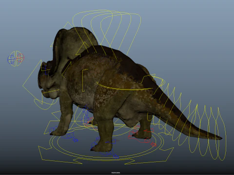 Protocer&aacute;tops Modelo 3D
