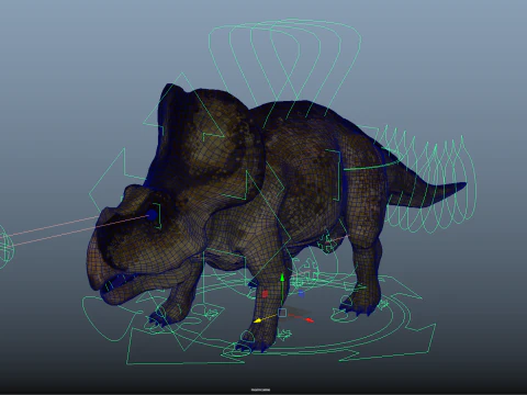 Protocer&aacute;tops Modelo 3D