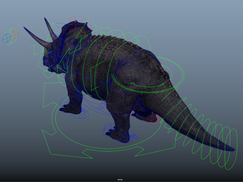 Triceratops 3D मॉडल