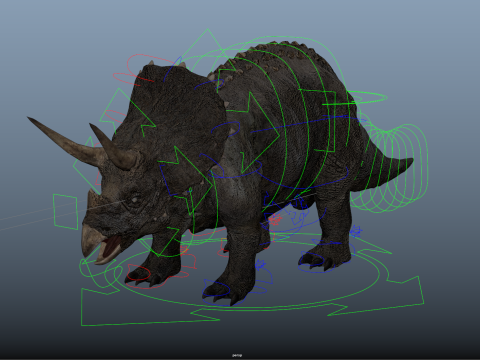 Triceratops 3D मॉडल