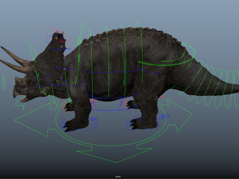 Triceratops 3D मॉडल