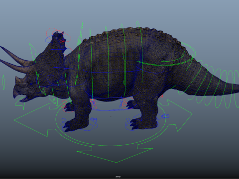Triceratops 3D मॉडल