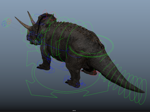 Triceratops 3D मॉडल