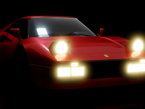 Ferrari 288 GTO 3D Model
