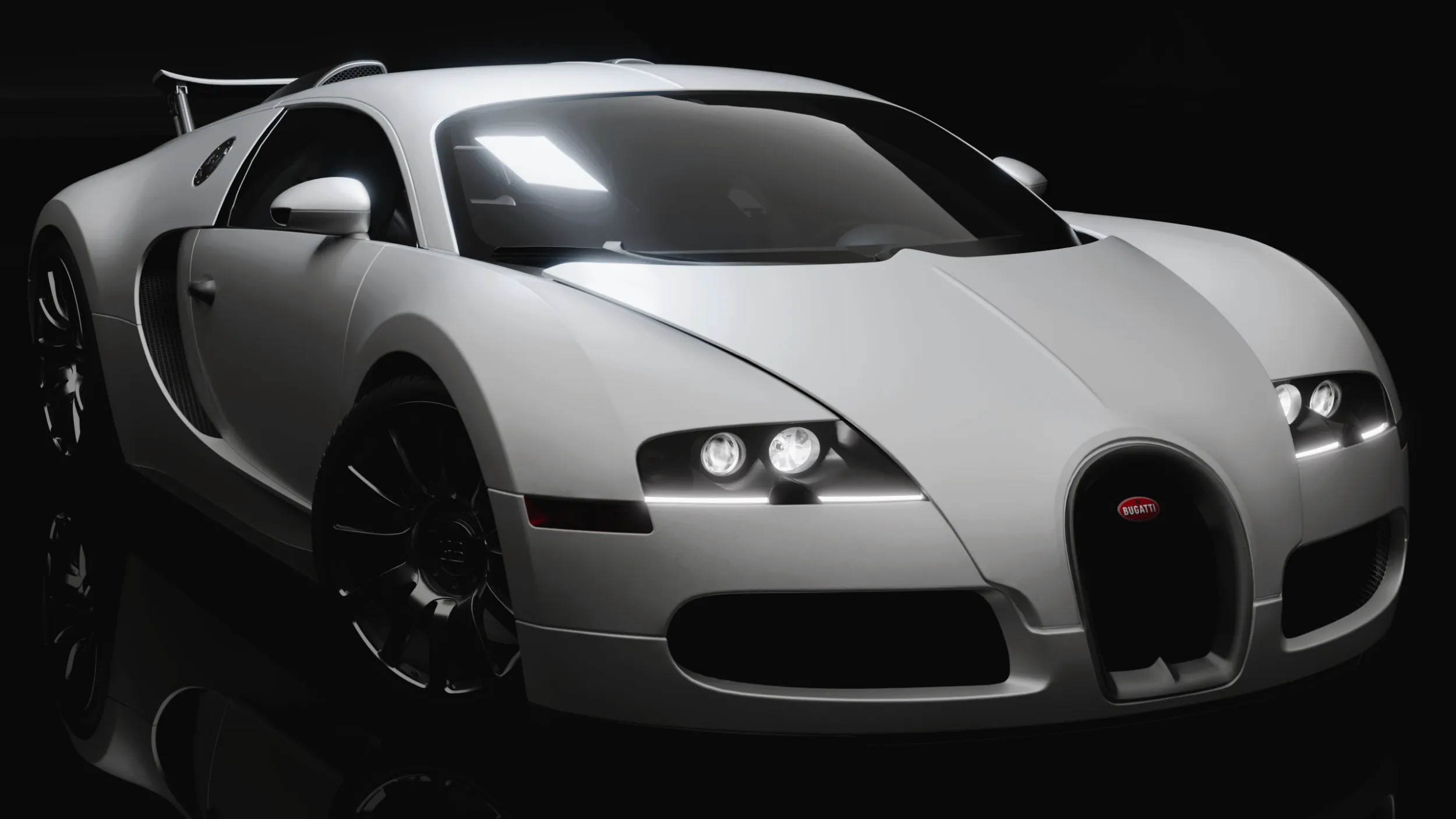 Bugatti Veyron 3D Model .c4d .max .obj .3ds .fbx .stl .blend 