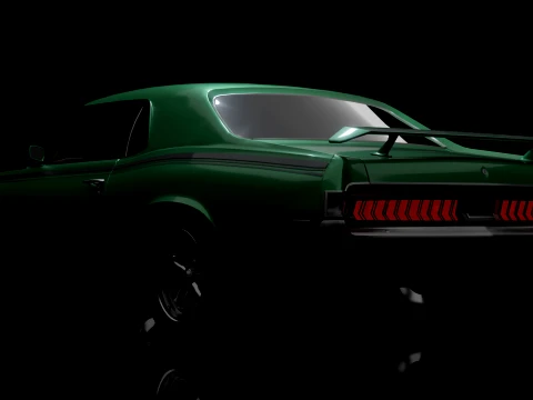 Mercury Cougar Eliminator 3D Model