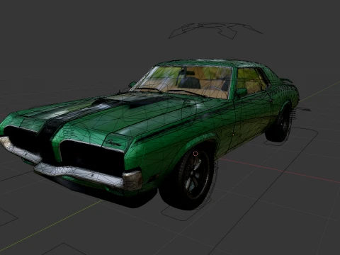Mercury Cougar Eliminator 3D Model