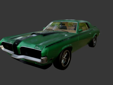 Mercury Cougar Eliminator 3D Model