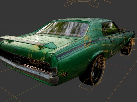 Mercury Cougar Eliminator 3D Model