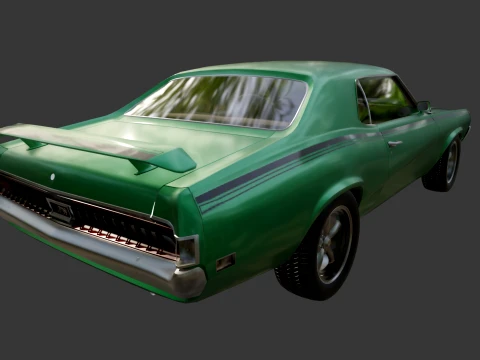 Mercury Cougar Eliminator 3D Model